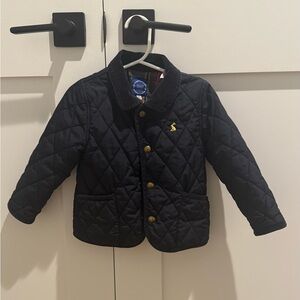 Joules Navy Quilted Kids Puffer Jacket